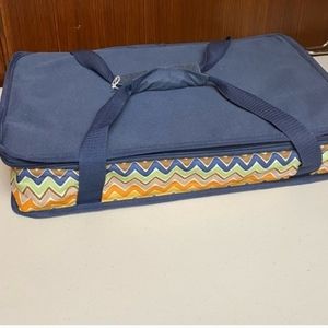 Insulated 9 x 13 tote For Hot or Cold food Zip around closure Home Interiors NEW